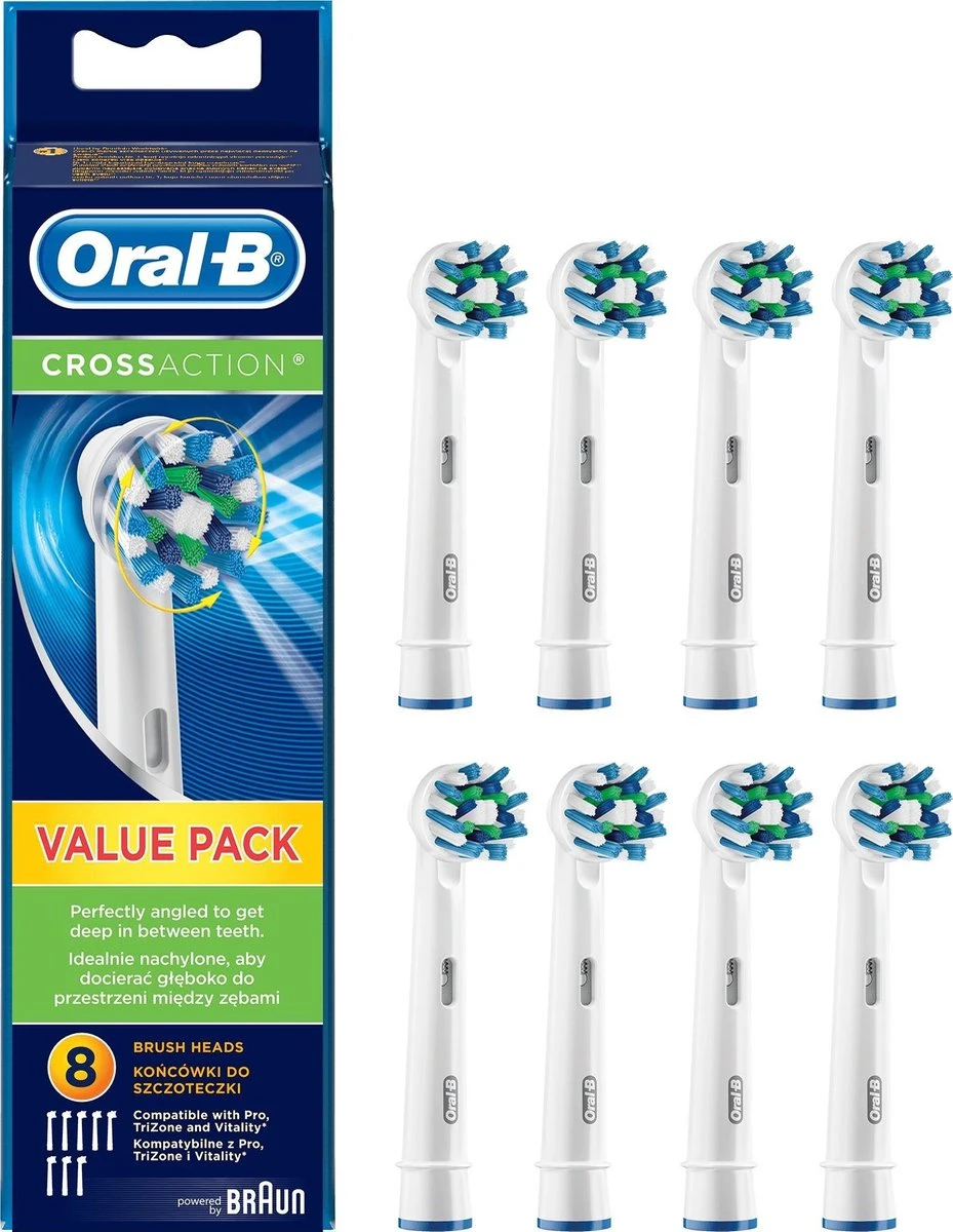 Oral B Oral-B Cross Action EB50 - 8 Stuks Voordeelverpakking -opzetborstels 20 Oral B Oral-B Cross Action EB50 - 8 Stuks Voordeelverpakking -opzetborstels - Afbeelding 18