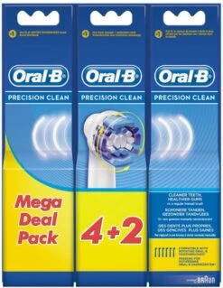 Oral B Oral-B Precision Clean - Opzetborstels - 6 Stuks - Wit 20 Oral B Oral-B Precision Clean - Opzetborstels - 6 Stuks - Wit -Oral B 930x1200