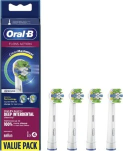Oral B Oral-B FlossAction - Met CleanMaximiser-technologie - Opzetborstels - 4 Stuks 23 Oral B Oral-B FlossAction - Met CleanMaximiser-technologie - Opzetborstels - 4 Stuks -Oral B 982x1200