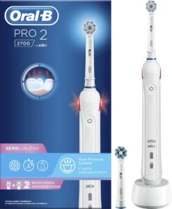 Oral B Oral-B Pro 2 2700 - Sensi Ultra Thin - Elektrische Tandenborstel - Wit -Oral B 986x1200